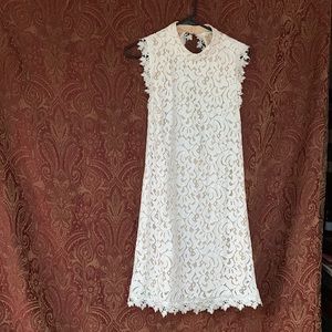 SIZE SMALL Francesca’s white dress. Perfect for bridal shower or photo shoot!